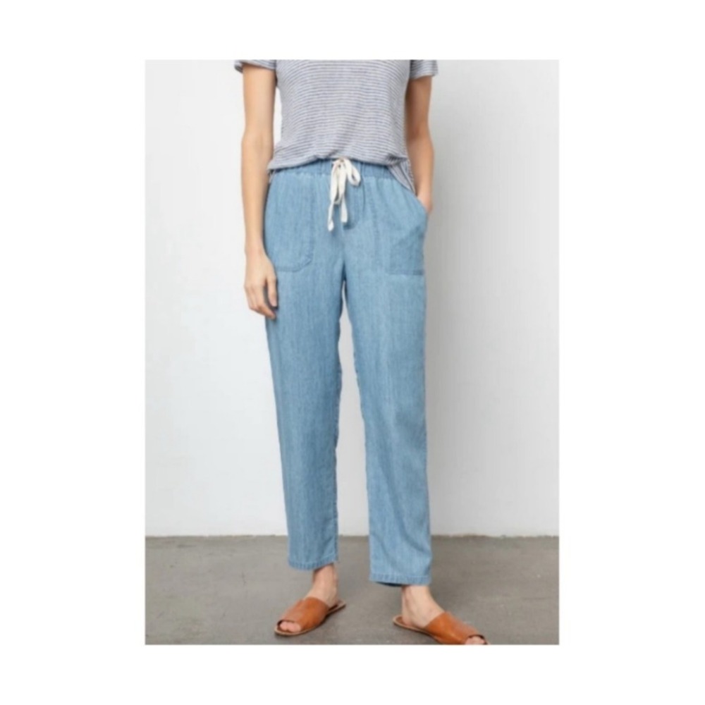 Rails Graham Medium Vintage Pullon Straight Leg Pant Draw String Pockets SZ M